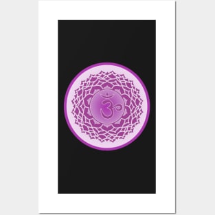 The Purple Haze of the Crown Chakra- Deep Purple Posters and Art